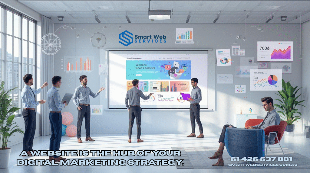 A website is the hub of your digital marketing strategy. 